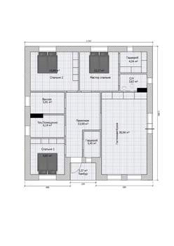 Коттедж 115м², 1-этажный, участок 5 сот.  