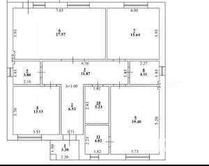 Дом 125м², 1-этажный, участок 6 сот.  