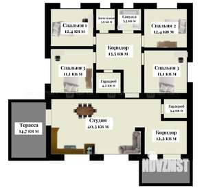 Дом 152м&sup2;, 1-этажный, участок 10 сот.  