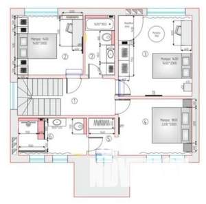 Дом 151м², 2-этажный, участок 5 сот.  