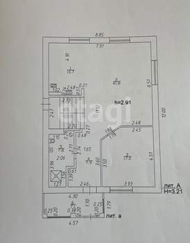 Дом 177м², 2-этажный, участок 5 сот.  