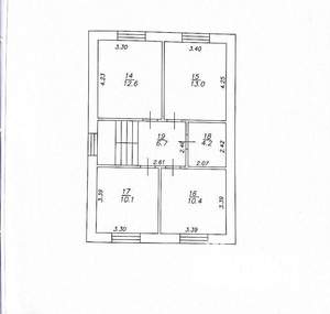 Дом 180м², 2-этажный, участок 5 сот.  