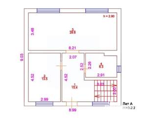 Дом 148м², 2-этажный, участок 4 сот.  