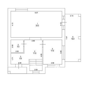 Дом 145м², 2-этажный, участок 5 сот.  