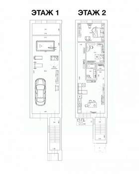 Таунхаус 168м&sup2;, 2-этажный, участок 2 сот.  