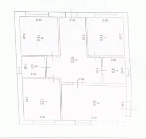Дом 88м², 1-этажный, участок 6 сот.  