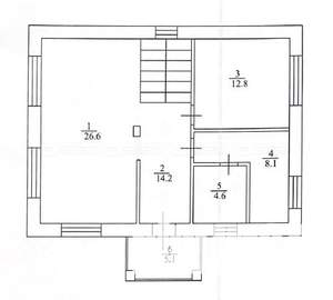 Дом 137м&sup2;, 2-этажный, участок 6 сот.  