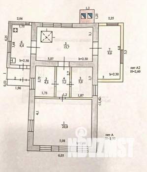 Дом 70м², 1-этажный, участок 4 сот.  