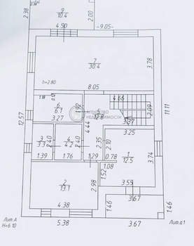 Дом 140м&sup2;, 2-этажный, участок 6 сот.  