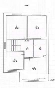 Дом 170м², 2-этажный, участок 5 сот.  
