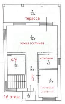 Дом 180м&sup2;, 2-этажный, участок 6 сот.  