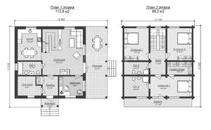 Дом 147м&sup2;, 3-этажный, участок 6 сот.  