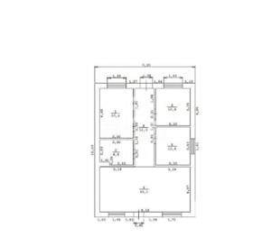 Дом 100м&sup2;, 1-этажный, участок 5 сот.  
