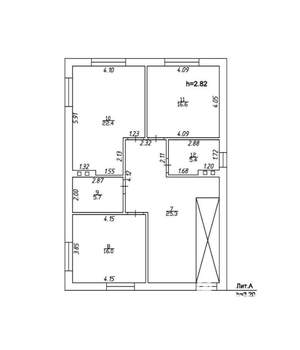 Коттедж 195м&sup2;, 2-этажный, участок 9 сот.  