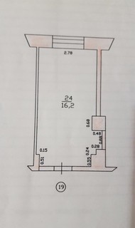 комната в коммуналке, 16м2, 2/5 этаж