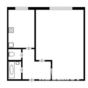 1-к квартира, на длительный срок, 36м2, 3/5 этаж