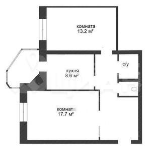 2-к квартира, на длительный срок, 55м2, 4/9 этаж