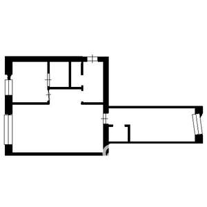 2-к квартира, на длительный срок, 45м2, 2/5 этаж