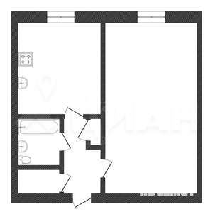 1-к квартира, на длительный срок, 36м2, 7/9 этаж