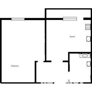 1-к квартира, на длительный срок, 35м2, 3/5 этаж