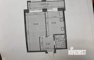 1-к квартира, на длительный срок, 42м2, 9/19 этаж