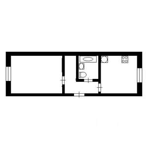 1-к квартира, на длительный срок, 38м2, 4/10 этаж