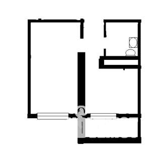 1-к квартира, на длительный срок, 32м2, 2/10 этаж