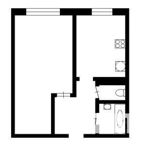 1-к квартира, на длительный срок, 36м2, 3/5 этаж