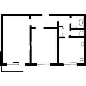 2-к квартира, на длительный срок, 54м2, 7/9 этаж