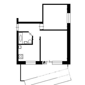 2-к квартира, на длительный срок, 50м2, 1/10 этаж