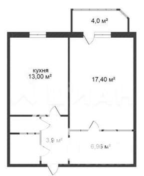 1-к квартира, на длительный срок, 45м2, 3/10 этаж
