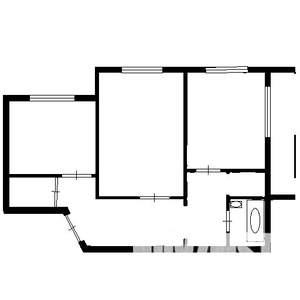 2-к квартира, на длительный срок, 56м2, 3/9 этаж