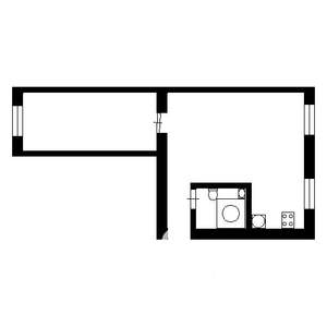 1-к квартира, на длительный срок, 45м2, 1/9 этаж