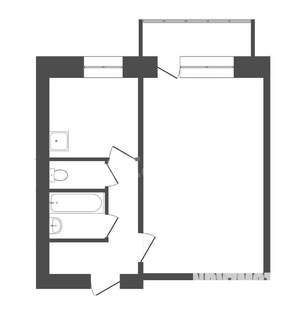 1-к квартира, на длительный срок, 34м2, 11/12 этаж