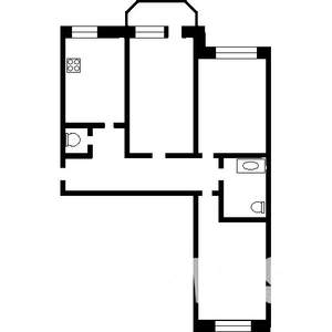 3-к квартира, на длительный срок, 80м2, 6/20 этаж
