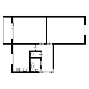 2-к квартира, на длительный срок, 49м2, 5/9 этаж