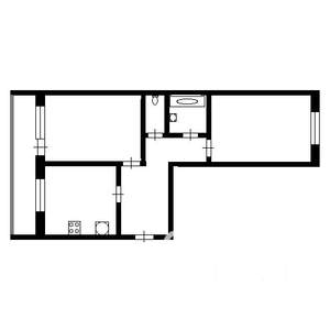 2-к квартира, на длительный срок, 50м2, 2/10 этаж