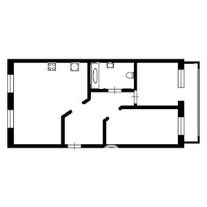 2-к квартира, на длительный срок, 50м2, 9/9 этаж
