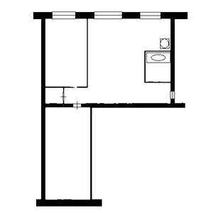 1-к квартира, на длительный срок, 55м2, 2/10 этаж
