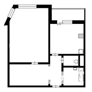 1-к квартира, на длительный срок, 42м2, 3/10 этаж