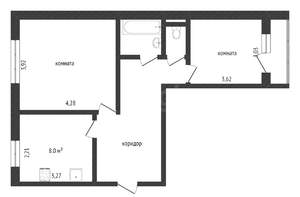 2-к квартира, на длительный срок, 51м2, 6/10 этаж