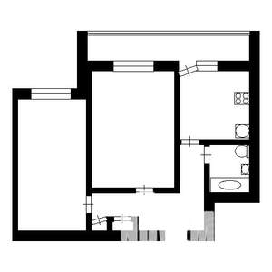 2-к квартира, на длительный срок, 45м2, 9/9 этаж