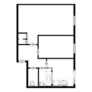 2-к квартира, на длительный срок, 40м2, 5/5 этаж