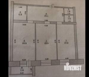 2-к квартира, на длительный срок, 82м2, 2/9 этаж