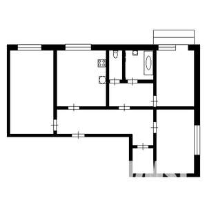 3-к квартира, на длительный срок, 72м2, 3/9 этаж
