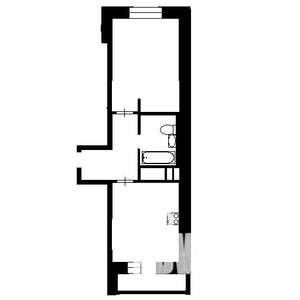1-к квартира, на длительный срок, 38м2, 8/10 этаж