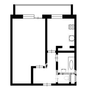 1-к квартира, на длительный срок, 40м2, 3/9 этаж