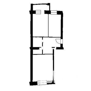 2-к квартира, на длительный срок, 50м2, 1/6 этаж