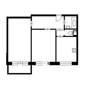 2-к квартира, на длительный срок, 55м2, 3/5 этаж