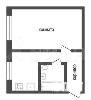 1-к квартира, на длительный срок, 32м2, 8/9 этаж